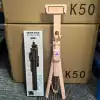The best-selling K50 mobile phone selfie stick is a universal live streaming ground phone stand with a handheld stable shooting and anti-shake three-legged selfie stick Item Picture